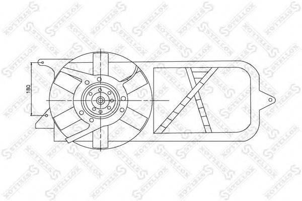Вентилятор, охлаждение двигателя STELLOX 2999139SX