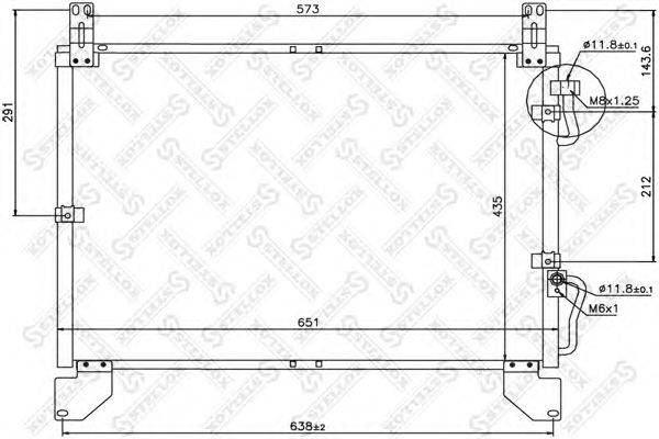 Конденсатор, кондиционер STELLOX 10-45516-SX