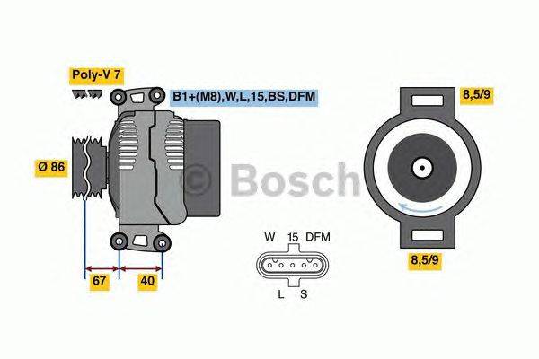 Генератор BOSCH 4978