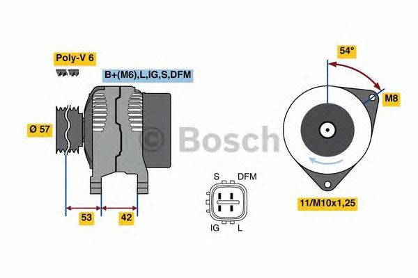 Генератор BOSCH 8143