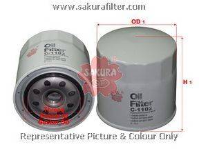 Масляный фильтр SAKURA  Automotive C-1102