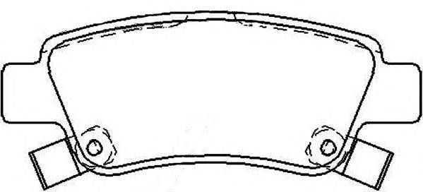 Комплект тормозных колодок, дисковый тормоз ASVA AKD-8177