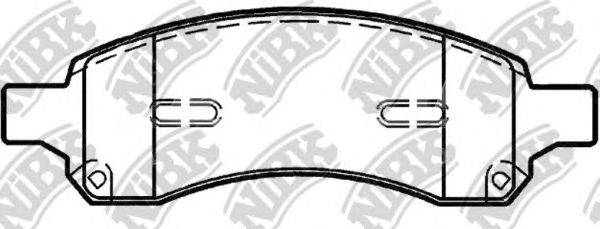 Комплект тормозных колодок, дисковый тормоз NiBK PN0517