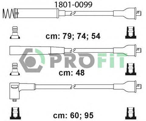 Комплект проводов зажигания PROFIT 1801-0099