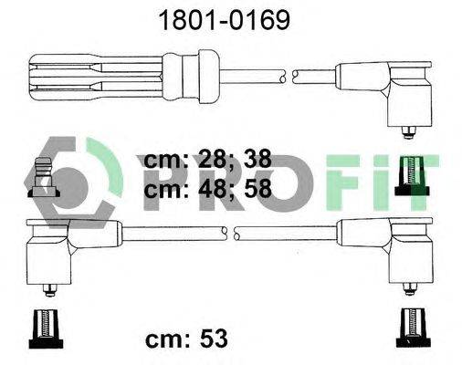 Комплект проводов зажигания PROFIT 1801-0169