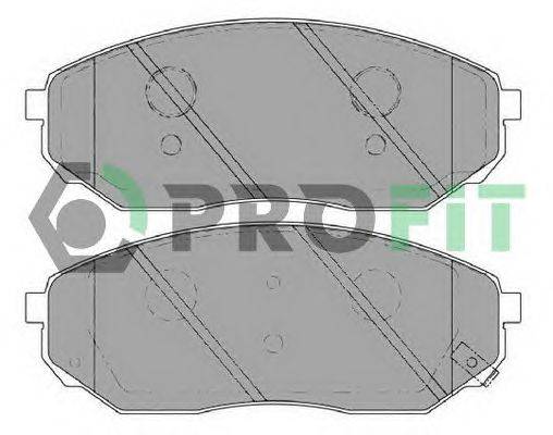 Комплект тормозных колодок, дисковый тормоз PROFIT 50001735C