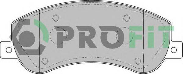 Комплект тормозных колодок, дисковый тормоз PROFIT 50001928