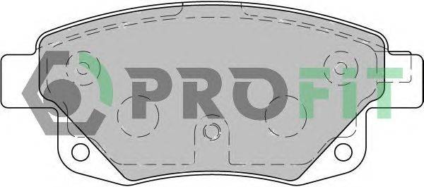 Комплект тормозных колодок, дисковый тормоз PROFIT 50001930