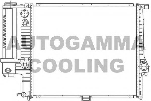 Радиатор, охлаждение двигателя AUTOGAMMA 100126