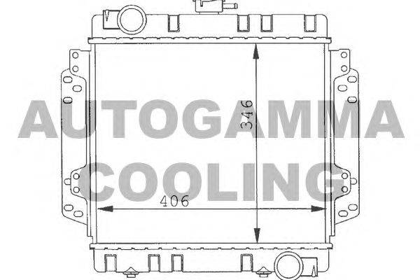 Радиатор, охлаждение двигателя AUTOGAMMA 100326