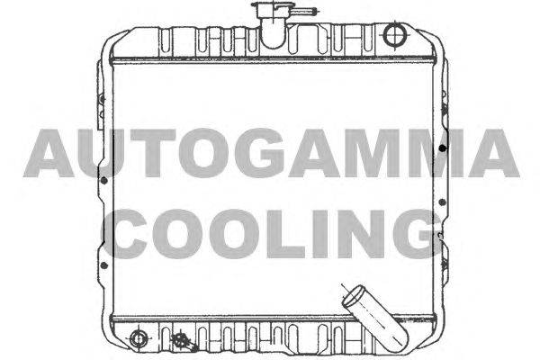 Радиатор, охлаждение двигателя AUTOGAMMA 100566