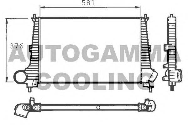 Интеркулер AUTOGAMMA 101502