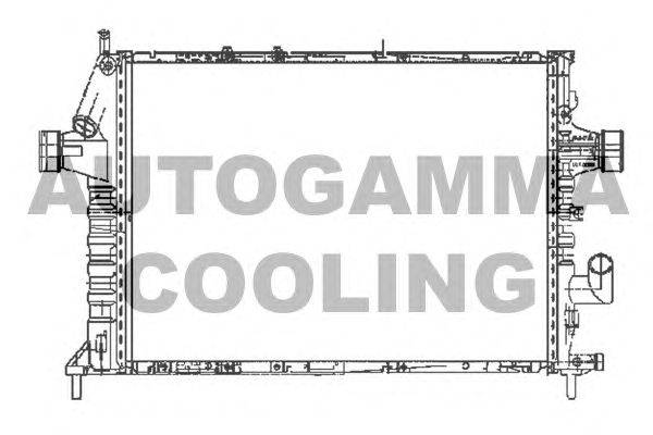 Радиатор, охлаждение двигателя AUTOGAMMA 102526