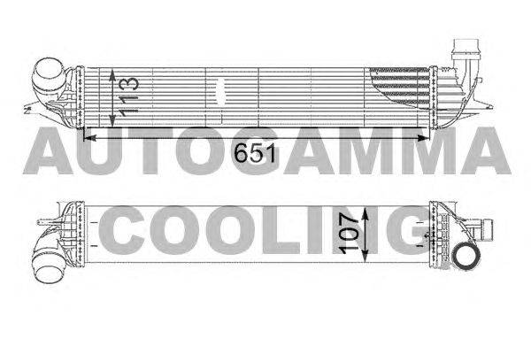 Интеркулер AUTOGAMMA 105097