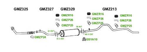 Система выпуска ОГ GT Exhaust 1205