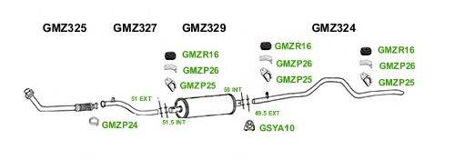 Система выпуска ОГ GT Exhaust 1211