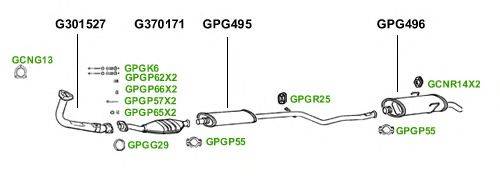 Система выпуска ОГ GT Exhaust 1477