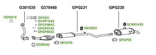 Система выпуска ОГ GT Exhaust 1487