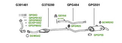 Система выпуска ОГ GT Exhaust 1491