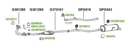 Система выпуска ОГ GT Exhaust 1518