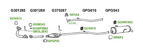 Система выпуска ОГ GT Exhaust 1520