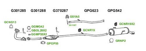 Система выпуска ОГ GT Exhaust 1521