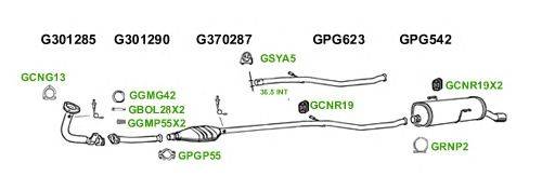 Система выпуска ОГ GT Exhaust 1523