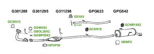 Система выпуска ОГ GT Exhaust 1525