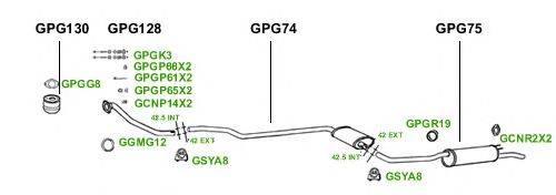 Система выпуска ОГ GT Exhaust 1567