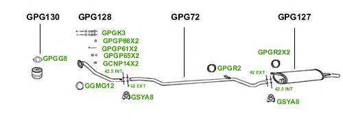 Система выпуска ОГ GT Exhaust 1568