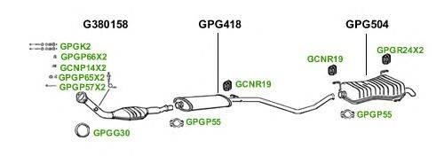 Система выпуска ОГ GT Exhaust 1608