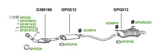 Система выпуска ОГ GT Exhaust 1613