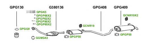 Система выпуска ОГ GT Exhaust 1619