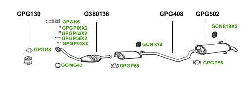 Система выпуска ОГ GT Exhaust 1620