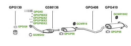 Система выпуска ОГ GT Exhaust 1621