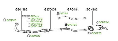 Система выпуска ОГ GT Exhaust 176