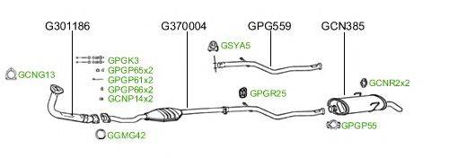 Система выпуска ОГ GT Exhaust 177