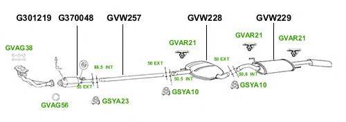 Система выпуска ОГ GT Exhaust 2826