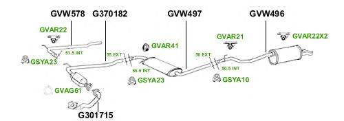 Система выпуска ОГ GT Exhaust 2892