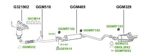 Система выпуска ОГ GT Exhaust 3659
