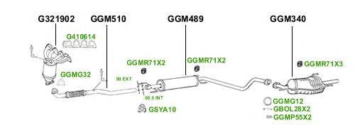 Система выпуска ОГ GT Exhaust 3662