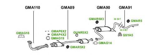 Система выпуска ОГ GT Exhaust 3838