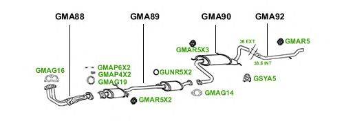 Система выпуска ОГ GT Exhaust 3839