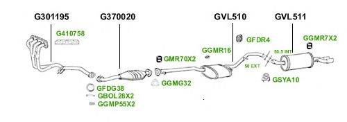 Система выпуска ОГ GT Exhaust 4242