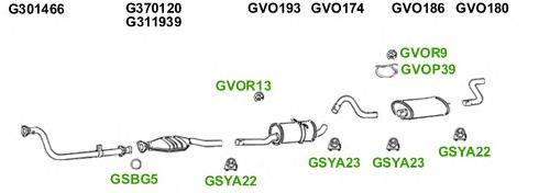 Система выпуска ОГ GT Exhaust 5725