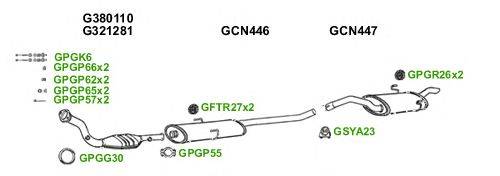 Система выпуска ОГ GT Exhaust 6322