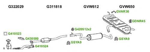 Система выпуска ОГ GT Exhaust 7238
