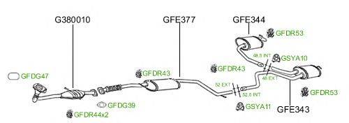 Система выпуска ОГ GT Exhaust 725
