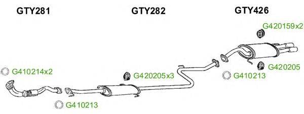 Система выпуска ОГ GT Exhaust 8022