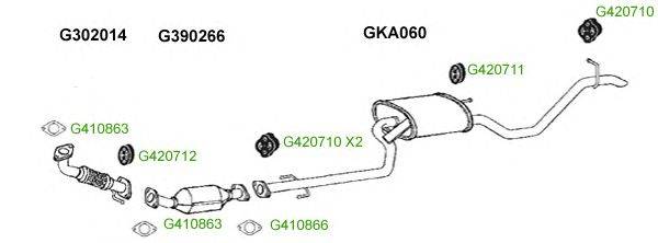 Система выпуска ОГ GT Exhaust 8134